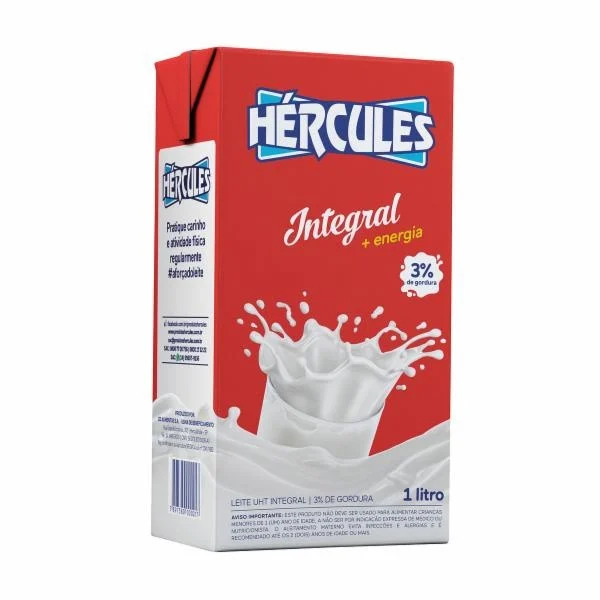 Leite Hercules integral — Oferta Megamix Supermercados